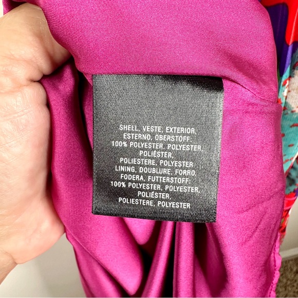 Anthropologie Maeve Tarana Printed Maxi Dress Lace Up SZ 4 - Picture 13 of 16